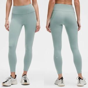 Lululemon Wunder Train High-Rise Tight with Pockets 25 Crater Blue Size 12